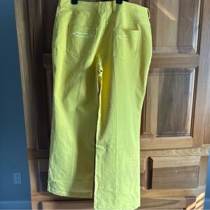 St. John Yellow Straight Leg Pants